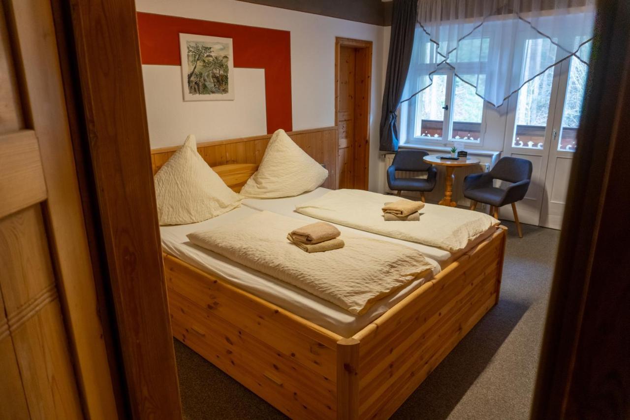 Pension Schrammsteinbaude Bad Schandau Esterno foto