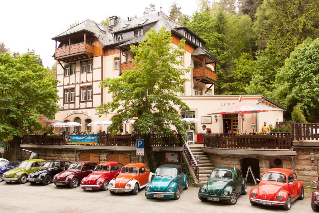 Pension Schrammsteinbaude Bad Schandau Esterno foto